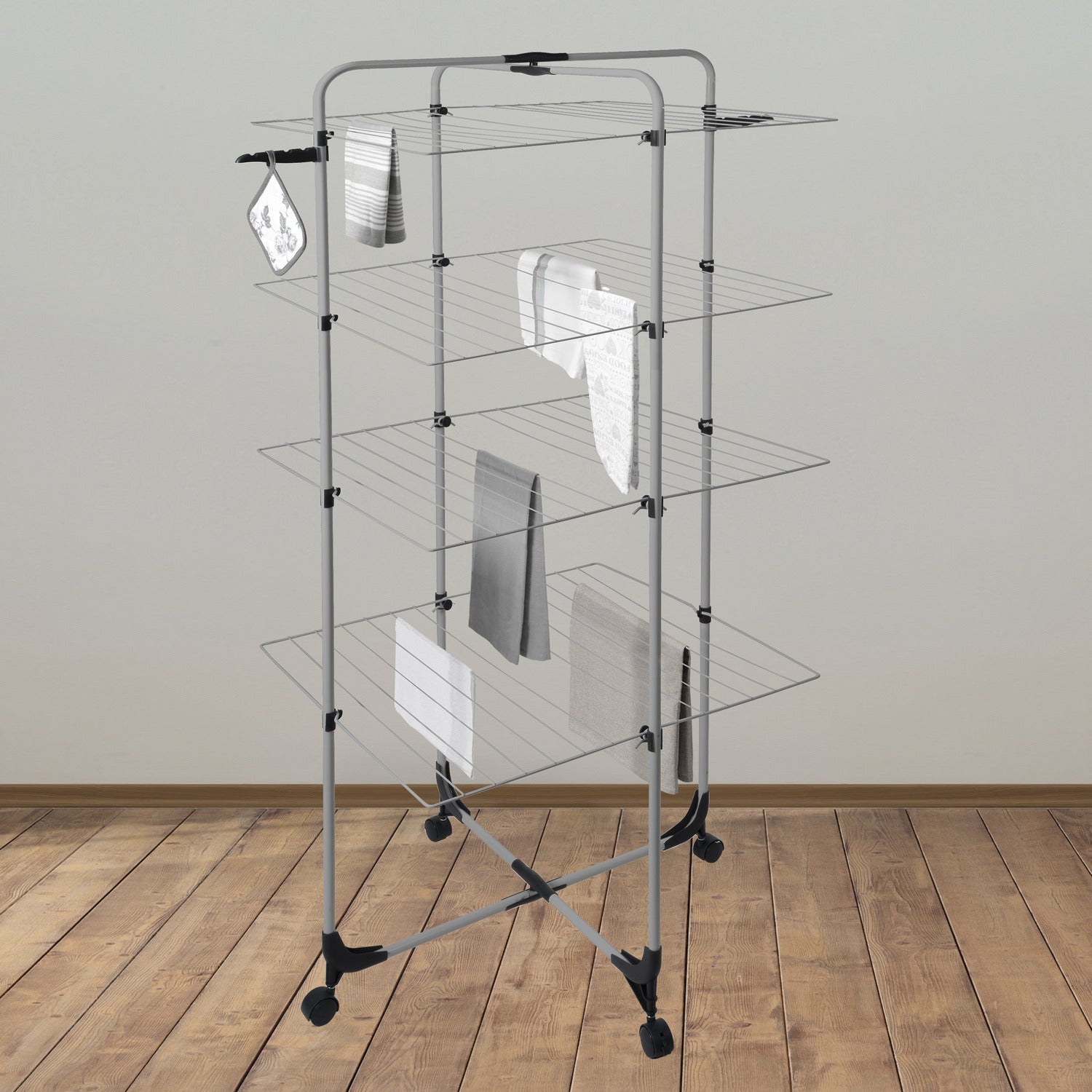 VESTIAMO CASA - Stendibiancheria verticale 4 livelli Asso4 - 40 metri di stenditura